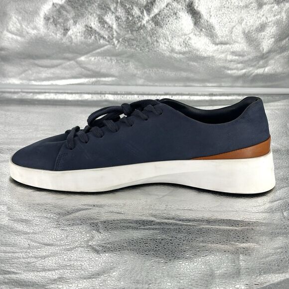 Wolf and Shepherd Men\'s Cruise Shoes Lace Up Nubuck Navy Blue Size 10.5 EU 43.5 main image 13